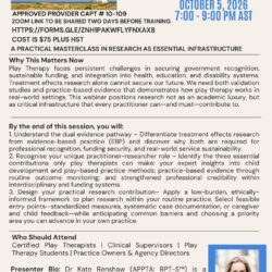 Building Bridges Why every Play Therapist must contribute to research. October 5th, 7-9 PM AST